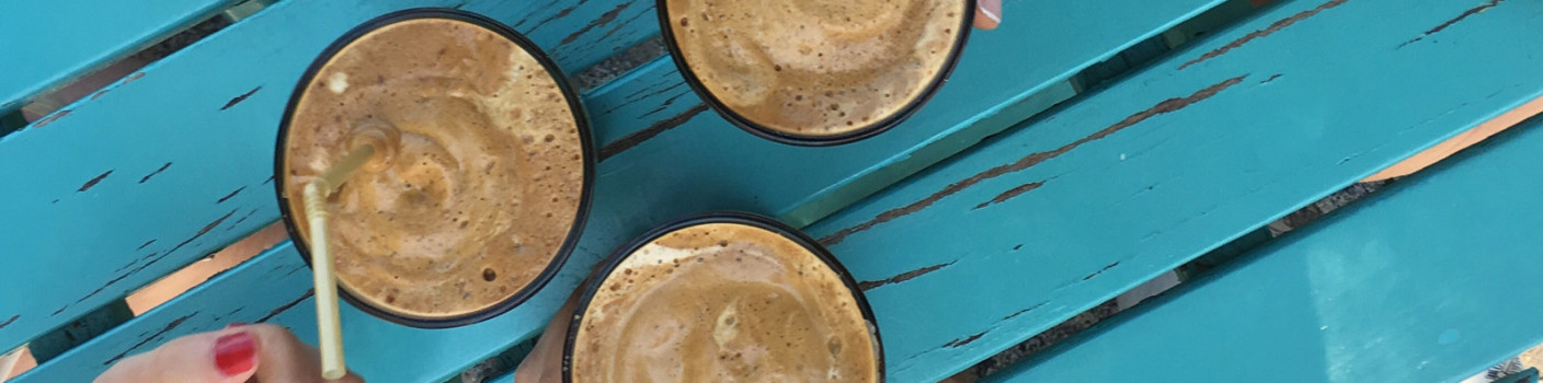 Greek Summer in a Glass of Frappé